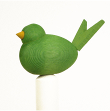 Fågel till hållare ljusgrön