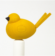 Fågel till hållare gul