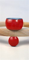 Candlering tealights shiny red