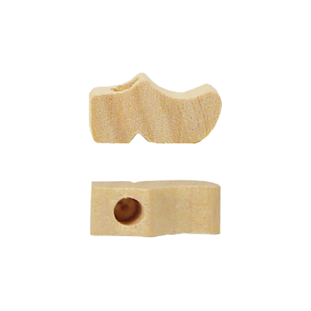 Träsko 19 x 7 mm med 4 mm hål