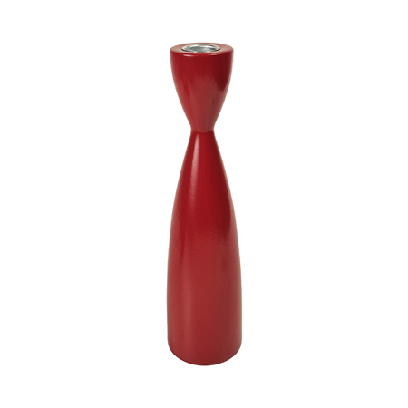 Ljusstake röd  230 mm