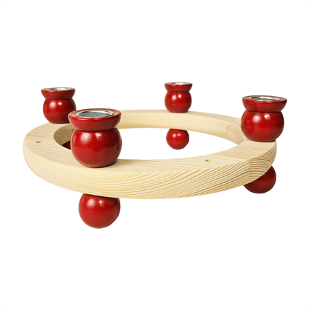 Candlering 230 mm shiny red