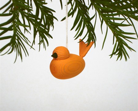 Fågel orange bets hängande