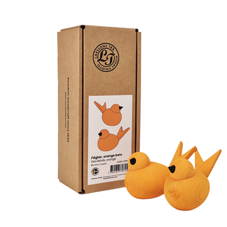 Fågel stor orange bets 2-pack