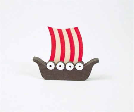 Vikingaskepp med magnet
