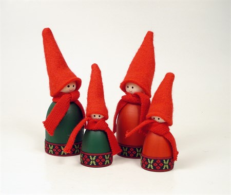 Tomte 'Björn' röd 130 mm