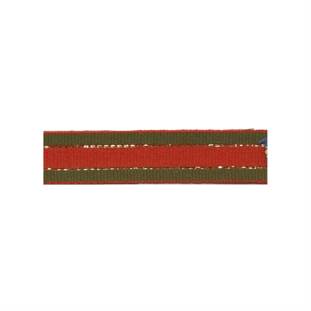 Band 20 mm rött/grönt/guld 50m/rulle