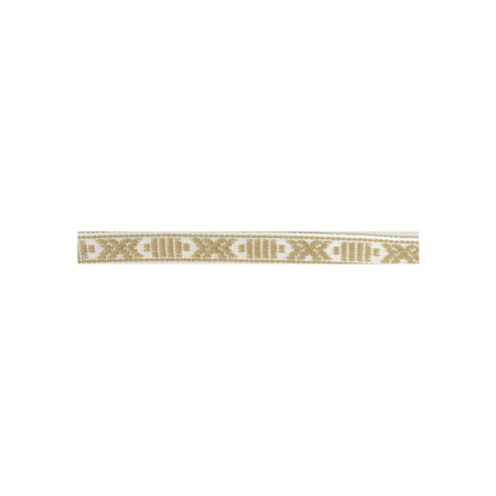 Band 10 mm beige/vitt 25m/rulle