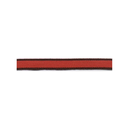 Band 10 mm rött med svart kant
