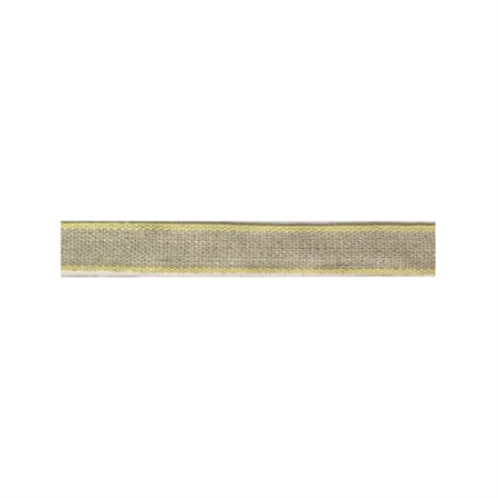 Band 10 mm linne, gul kant