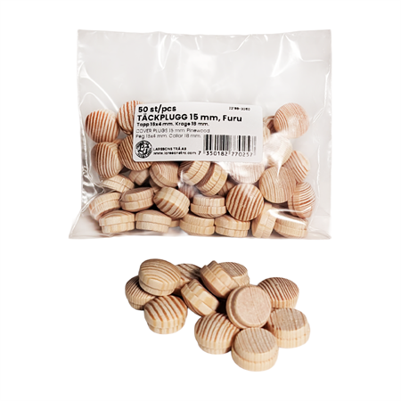 Täckplugg björk, tapp 14 mm 50-pack